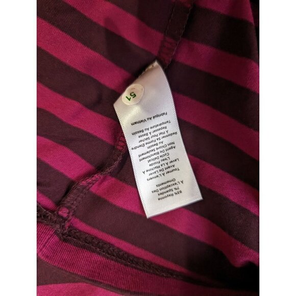 Talbots plus womens size 2X top blouse stipes bow pullover short sleeve - Picture 6 of 7